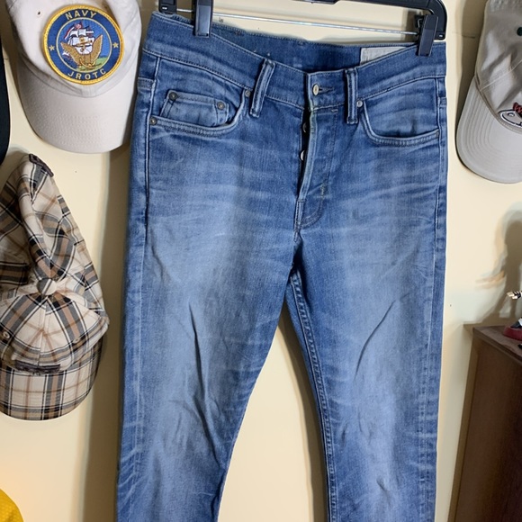Vintage All Saints Cigarette True Blue Faded Slim Denim 30W/32L - Picture 4 of 15